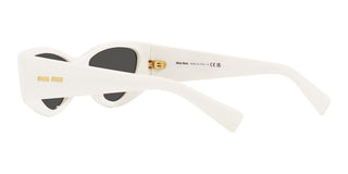 Miu Miu 0MU 06YS women White Cat Eye Sunglasses