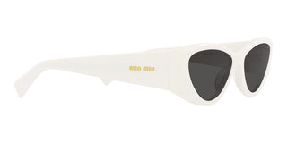 Miu Miu 0MU 06YS women White Cat Eye Sunglasses