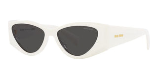 Miu Miu 0MU 06YS women White Cat Eye Sunglasses