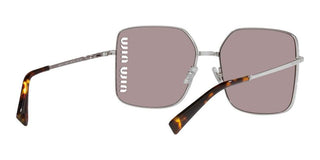 Miu Miu 0MU 51YS women Silver Oversize Sunglasses