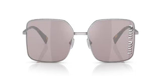 Miu Miu 0MU 51YS women Silver Oversize Sunglasses