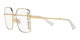 Miu Miu 0MU 51YS women Gold Oversize Sunglasses