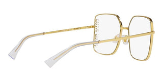 Miu Miu 0MU 51YS women Gold Oversize Sunglasses