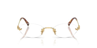 Miu Miu 0MU 53WV women Gold Oval Eyeglasses