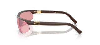 Miu Miu 0MU A02S women Brown Oval Sunglasses