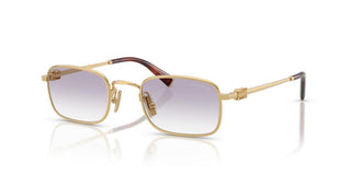 Miu Miu 0mu A53s Women Gold Rectangle Sunglasses