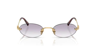 Miu Miu 0MU A54S women Gold Oval Sunglasses