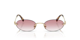 Miu Miu 0MU A54S women Gold Oval Sunglasses