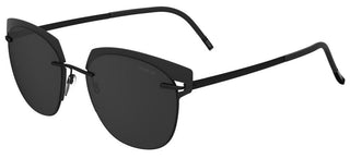 Silhouette ACCENT SHADES 8702 women Black Geometric Sunglasses