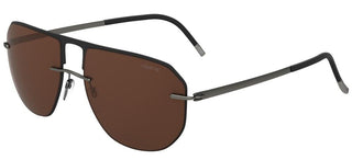 Silhouette ACCENT SHADES 8704 men Black Pilot Sunglasses