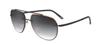 Silhouette ACCENT SHADES 8719 men Brown Pilot Sunglasses