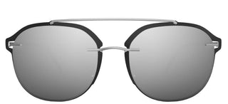 Silhouette ACCENT SHADES 8730 men Silver Pilot Sunglasses