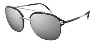 Silhouette ACCENT SHADES 8730 men Silver Pilot Sunglasses