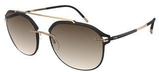 Silhouette ACCENT SHADES 8730 men Black Pilot Sunglasses