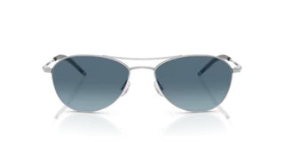 Oliver Peoples Aero ii OV 1358S unisex Silver Pilot Sunglasses