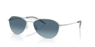 Oliver Peoples Aero ii OV 1358S unisex Silver Pilot Sunglasses