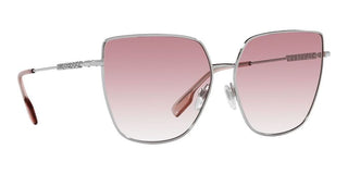 Burberry ALEXIS BE 3143 women Silver Squared Sunglasses