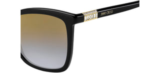 Jimmy Choo ALI/S women Black Geometric Sunglasses