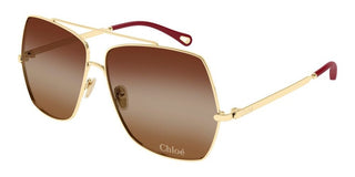 Chloé ALY CH0278S women Gold Oversize Sunglasses