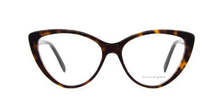 Alexander McQueen AM0287O women Havana Cat Eye Eyeglasses