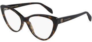 Alexander McQueen AM0287O women Havana Cat Eye Eyeglasses