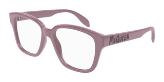 Alexander McQueen AM0333O women Pink Squared Eyeglasses