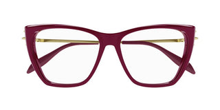 Alexander McQueen AM0341O women Red Visor Eyeglasses