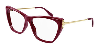 Alexander McQueen AM0341O women Red Visor Eyeglasses