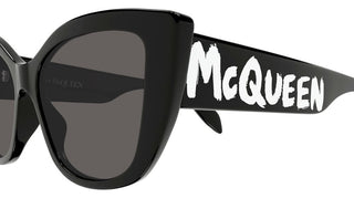 Alexander McQueen AM0347S women Black Cat Eye Sunglasses