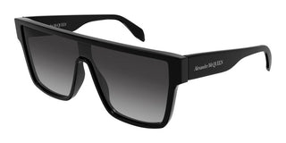 Alexander McQueen AM0354S men Black Shield Sunglasses