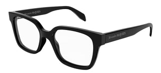 Alexander McQueen AM0358O men Black Geometric Eyeglasses