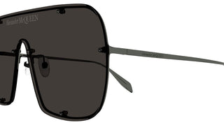 Alexander McQueen AM0362S unisex Ruthenium Shield Sunglasses