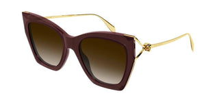 Alexander McQueen AM0375S women Brown Butterfly Sunglasses