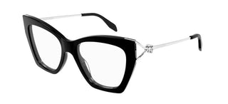 Alexander McQueen AM0376O women Black Squared Eyeglasses