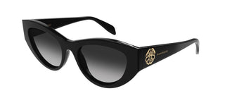 Alexander McQueen AM0377S women Black Cat Eye Sunglasses