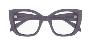 Alexander McQueen AM0379O women Grey Squared Eyeglasses