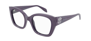 Alexander McQueen AM0379O women Grey Squared Eyeglasses