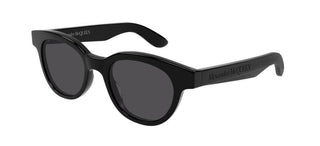 Alexander McQueen AM0383S unisex Black Round Sunglasses