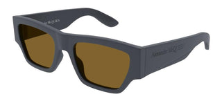 Alexander McQueen AM0393S men Grey Squared Sunglasses