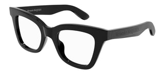 Alexander McQueen AM0394O women Black Squared Eyeglasses