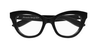 Alexander McQueen AM0395O women Black Squared Eyeglasses