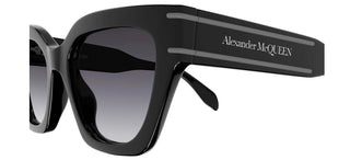 Alexander McQueen AM0398S women Black Cat Eye Sunglasses