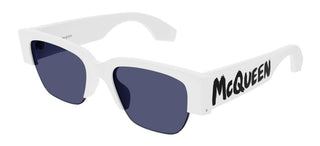 Alexander McQueen AM0405S unisex White Geometric Sunglasses