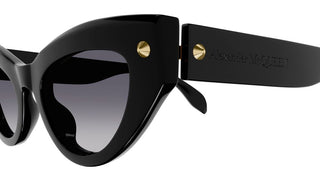 Alexander McQueen AM0407S women Black Squared Sunglasses