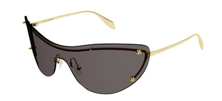 Alexander McQueen AM0413S women Gold Shield Sunglasses