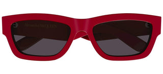 Alexander McQueen AM0419S unisex Red Squared Sunglasses