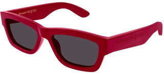 Alexander McQueen AM0419S unisex Red Squared Sunglasses