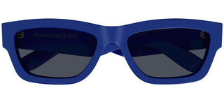 Alexander McQueen AM0419S unisex Violet Squared Sunglasses