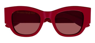 Alexander McQueen AM0420S women Red Squared Sunglasses