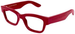 Alexander McQueen AM0422O women Red Squared Eyeglasses